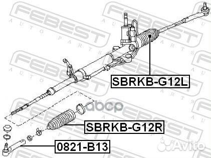 Пыльник рулевой рейки subaru impreza G12 2007.03