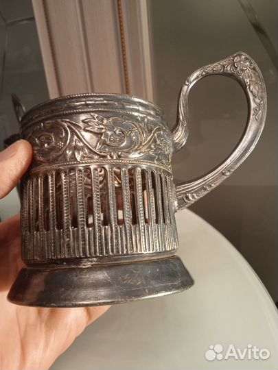 Подстаканники мельхиоровые СССР