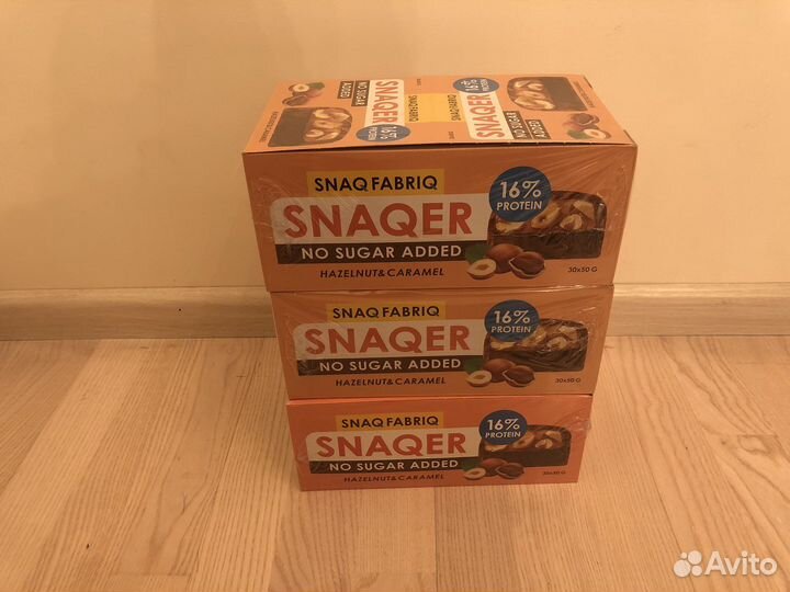 Протеиновые батончики Snaq Fabriq snaqer 30 шт