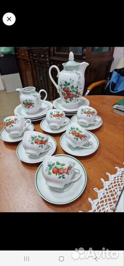 Кофейный сервиз Дулево