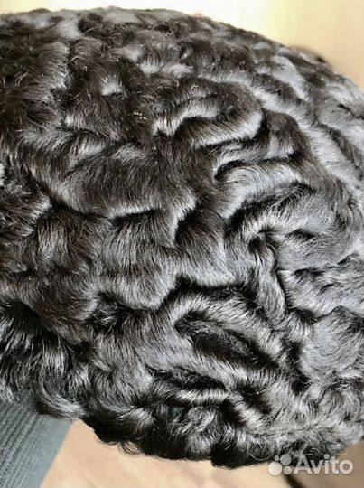 Берет каракулевый, шапка женская натуральный мех