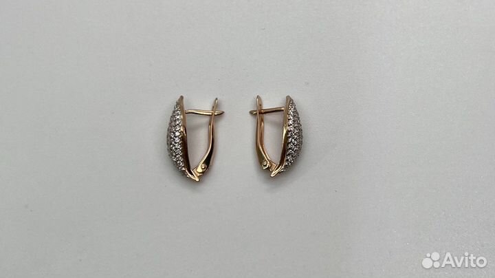 Золотые серьги 585 пробы