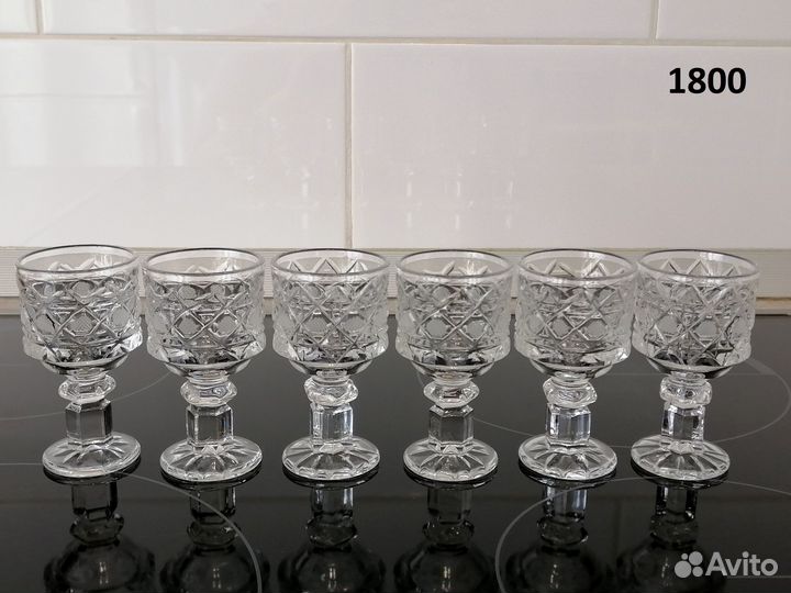 Рюмки, стопки, стаканы, бокалы. Стекло, хрусталь
