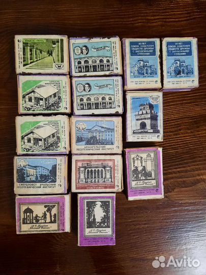 Спички СССР в деревянном коробке