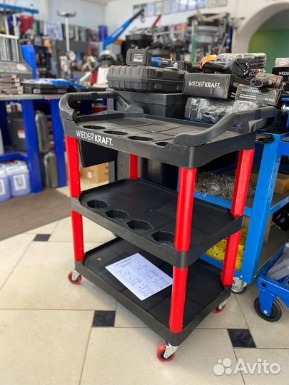 Тележка для детейлинга пластиковая WDK-819