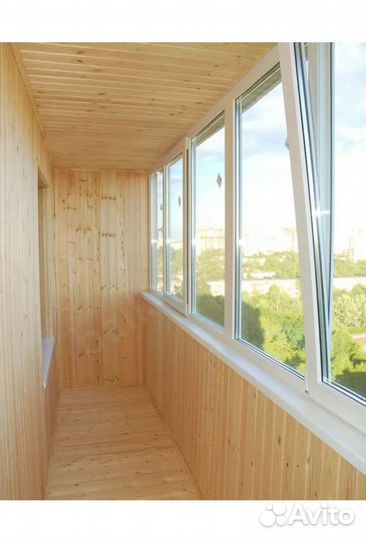 Обшивка балконов, установка окна пвх