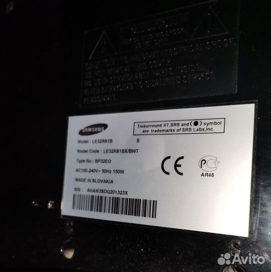 Запчасти от телевизора samsung LE32R81B СПб Выборг