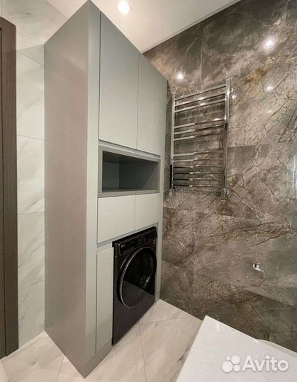 Тумба для ванной с акриловой столешницей