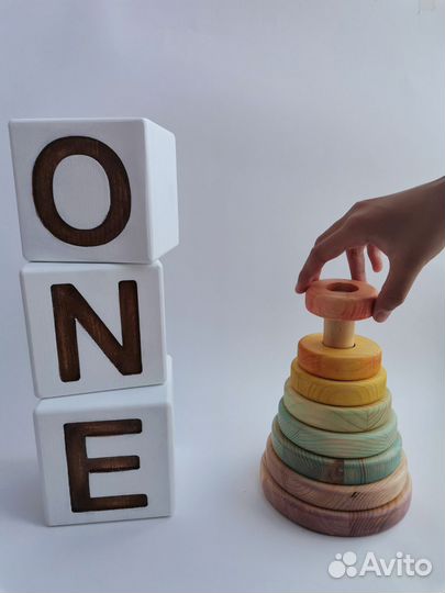 Кубики реквизит для фотосессии (one, two)