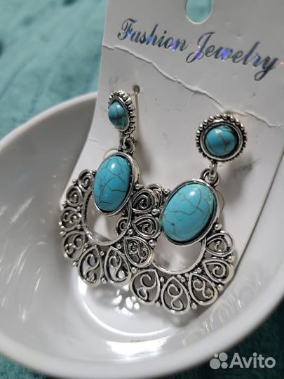 Набор бижутерии бирюза