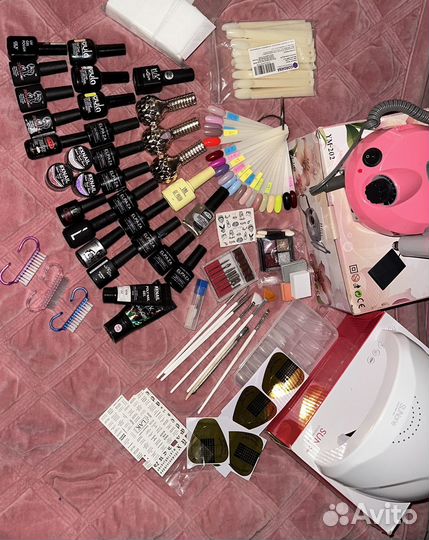 Маникюрный набор с лампой