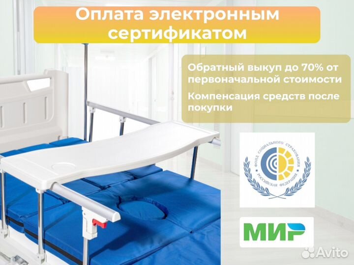 Медицинская кровать для ухода за больными