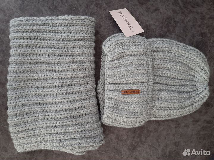 Шапка зимняя женская+ снуд