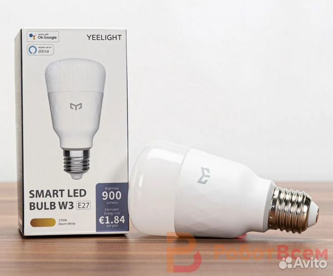 Лампа светодиодная Yeelight Smart LED Bulb W3 yldp