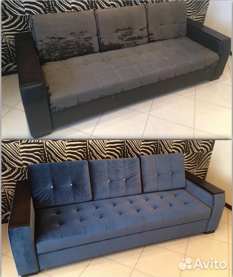 Перетяжка мягкой мебели