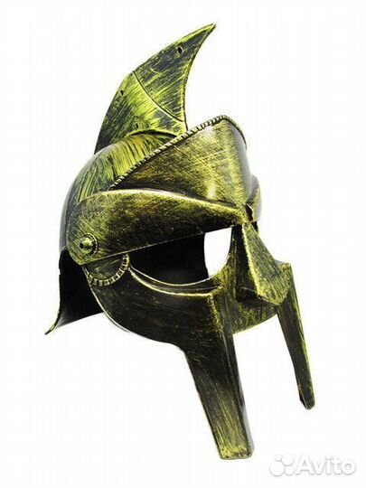 Шлем Гладиатора золотистый, пластиковый, размера 5