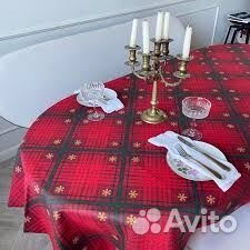 Скатерть новогодняя Шотландка