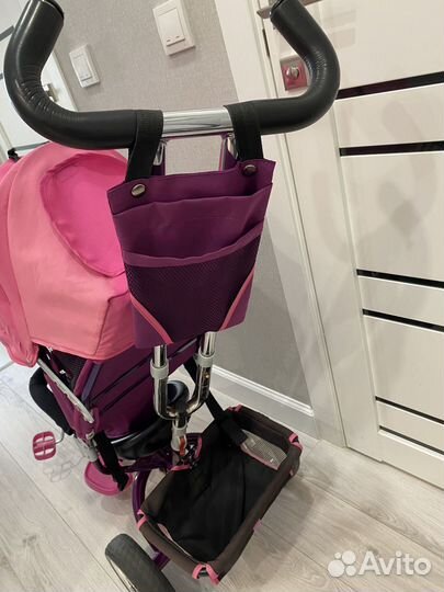 Детский велосипед с ручкой tech team