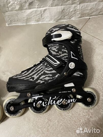 Роликовые коньки детские раздвижные Tech Team