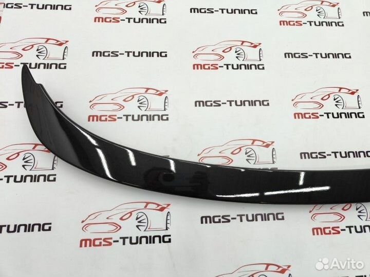 Спойлер BMW 3 E90 стиль AC Schnitzer черный глянец