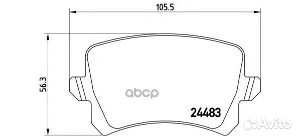 Колодки торм.зад. P85108 Brembo