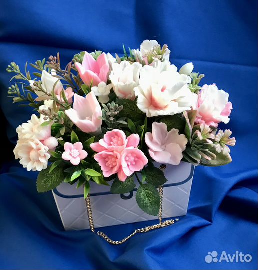 Букеты цветов из мыла ручной работы