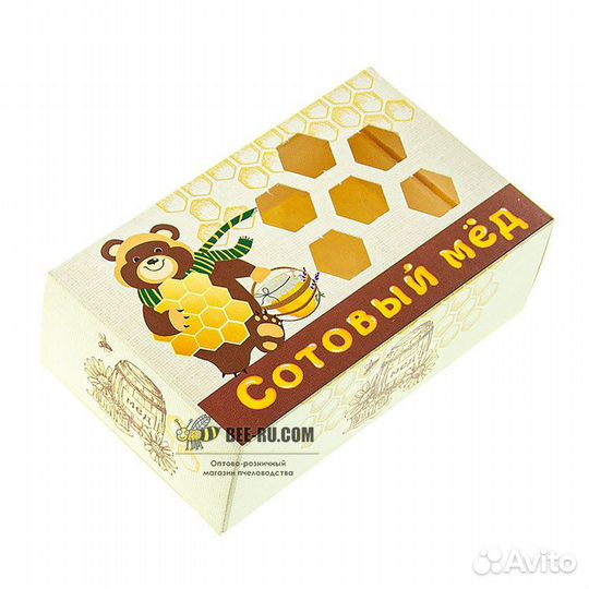 Коробка для сотового меда Мишка (10шт)