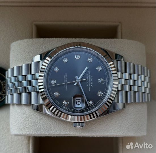 Часы rolex datejust 41mm rhodium