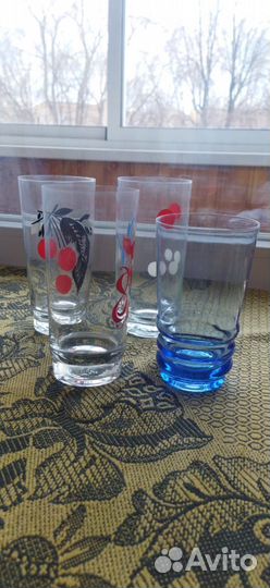 Рюмки цветное стекло СССР