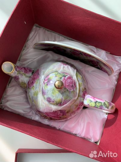 Чайник+чашка+блюдце в упаковке