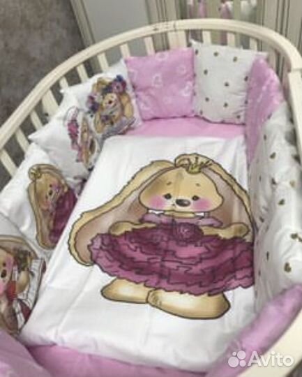 Комплект в кроватку для девочки