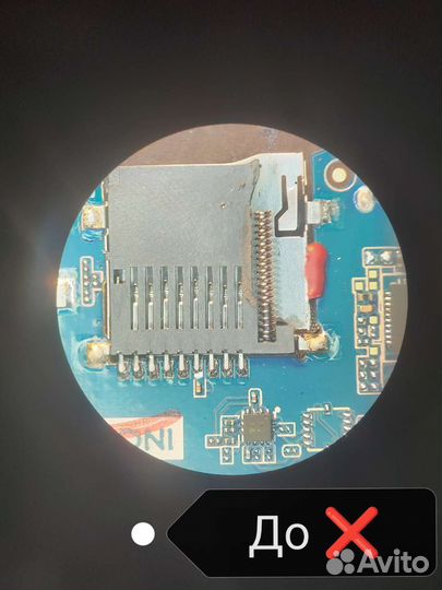 Замена разъёма micro sd