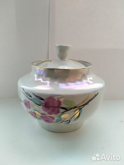 Сахарница, молочник Дулево