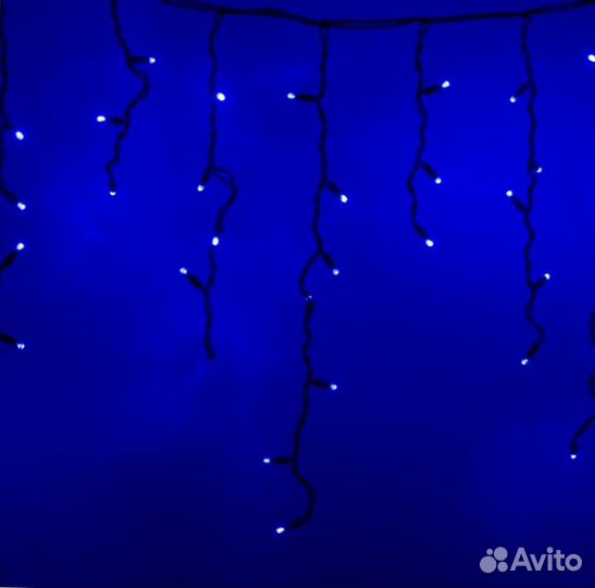 Фасадное освещение. Монтаж. Бахрома