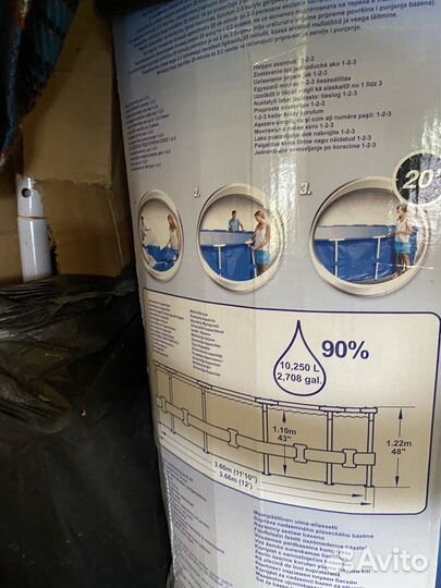 Каркасный бассейн бу