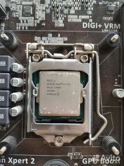 Материнская плата с процессором i7 4790 и озу