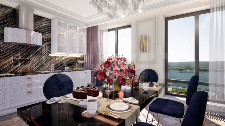 3-к. квартира, 100 м², 7/21 эт.