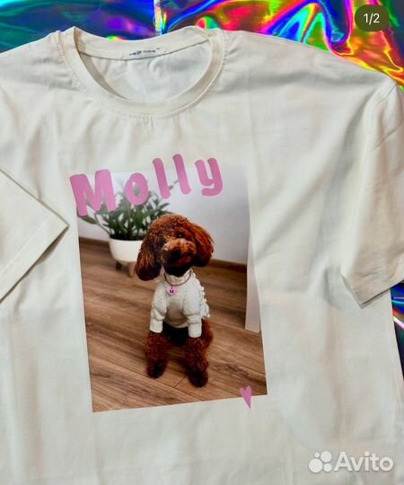 Футболка оверсайз с индивидуальным принтом