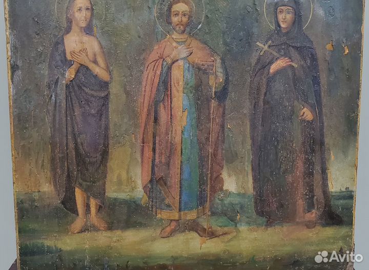 Икона Св. Мария Константин Евдокия 19 век