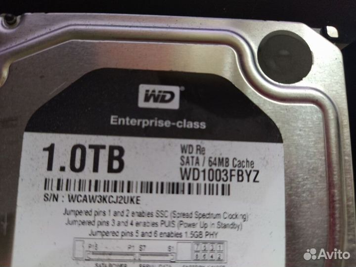 WD 1Tb 1 Тб SATA с пробегом