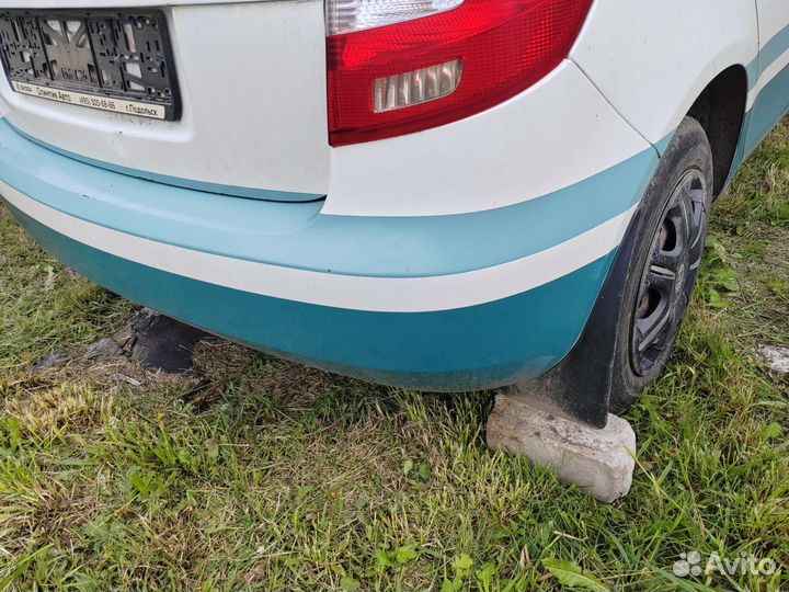 Задний бампер skoda fabia 2