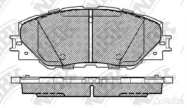 Колодки тормозные toyota RAV 4 06- перед. PN153