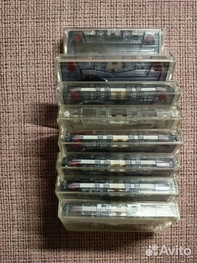 Аудиокассеты с записью 8 шт