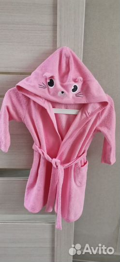 Халат махровый для девочки