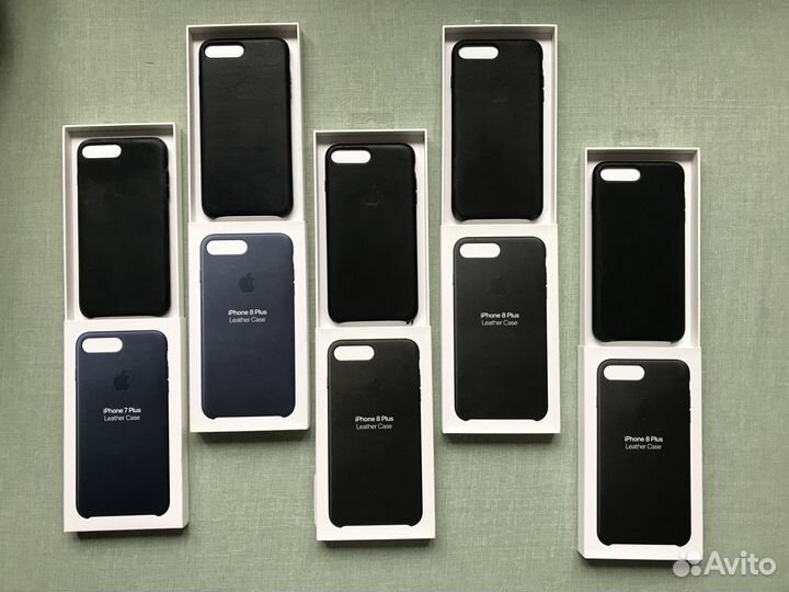 Чехлол iPhone 8 7 Plus Apple Leather Case оригинал