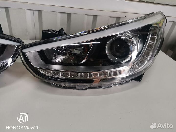 Хендай солярис Hyundai solaris фара дхо LED