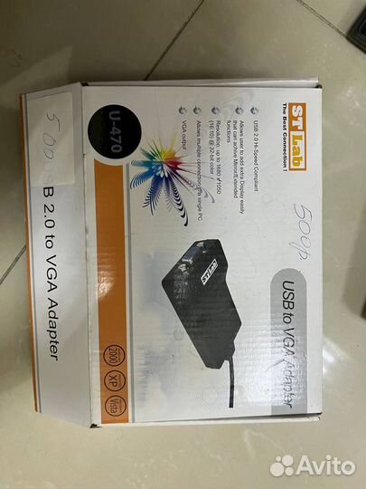 Адаптер ST-LAB U-470, USB2.0 TO VGA output
