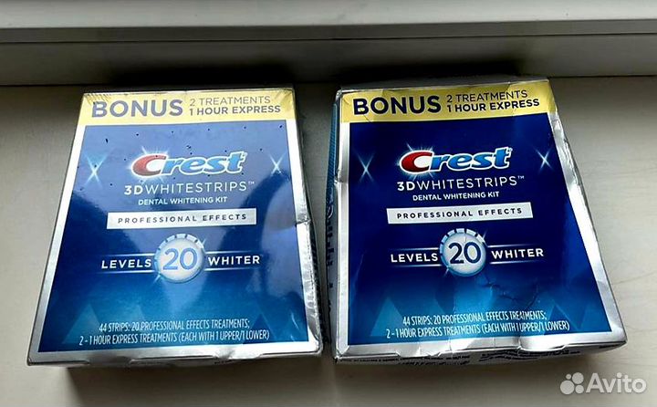Полоски для отбеливания зубов Crest 20 Level