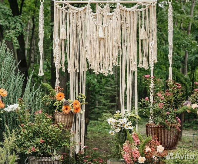 Свадебная арка макраме