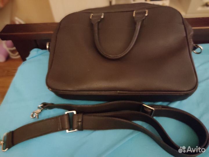 Мужской кожаный портфель италия